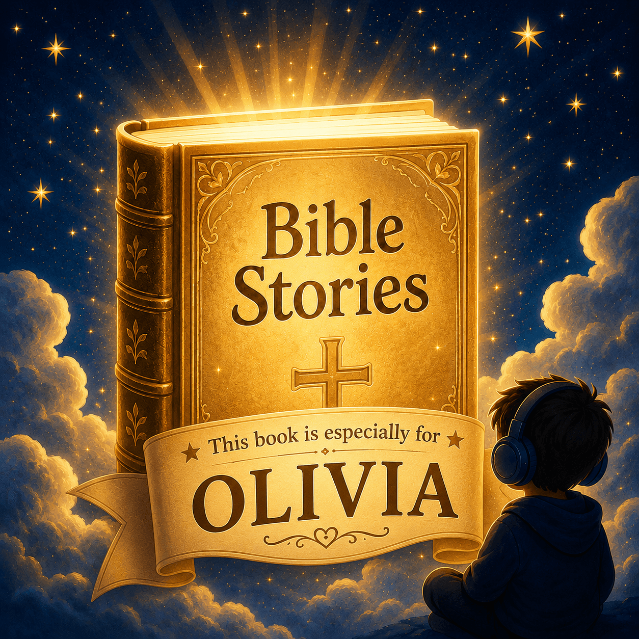 4 Personalized Bible Stories for OLIVIA